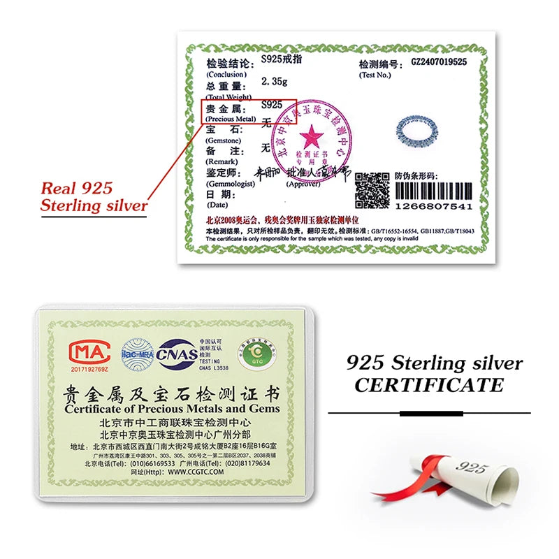 KNB 2.2ct-7ct D Color Moissanite Diamond Rings for Women Fine Jewelry 925 Sterling Sliver Eternity Band Wedding Engagement Ring