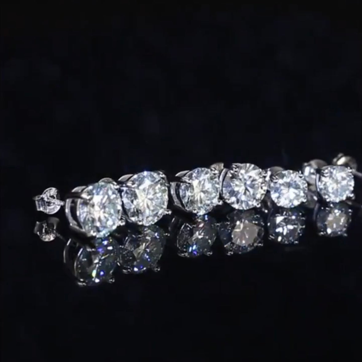 Moissanite Diamond Earrings