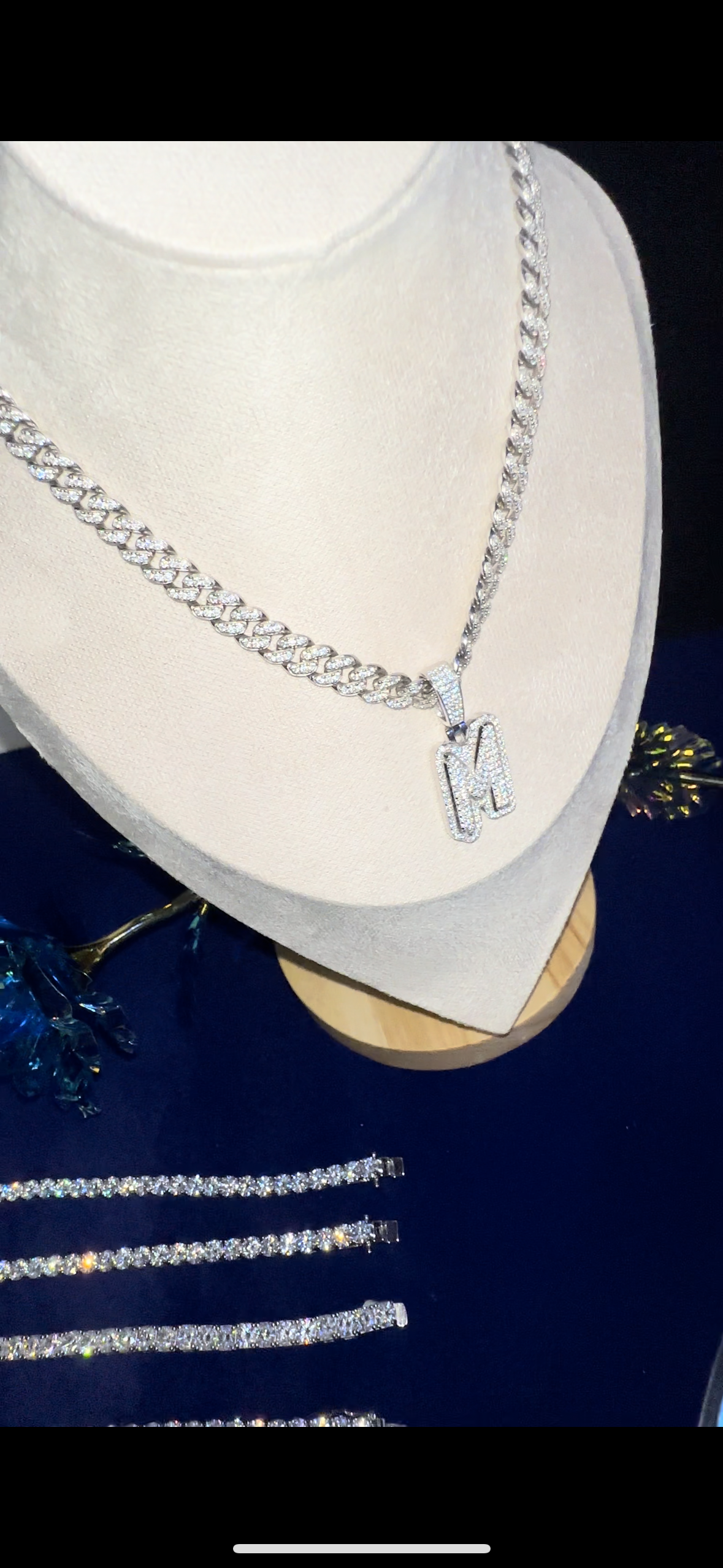 Moissanite Cuban Link Chain