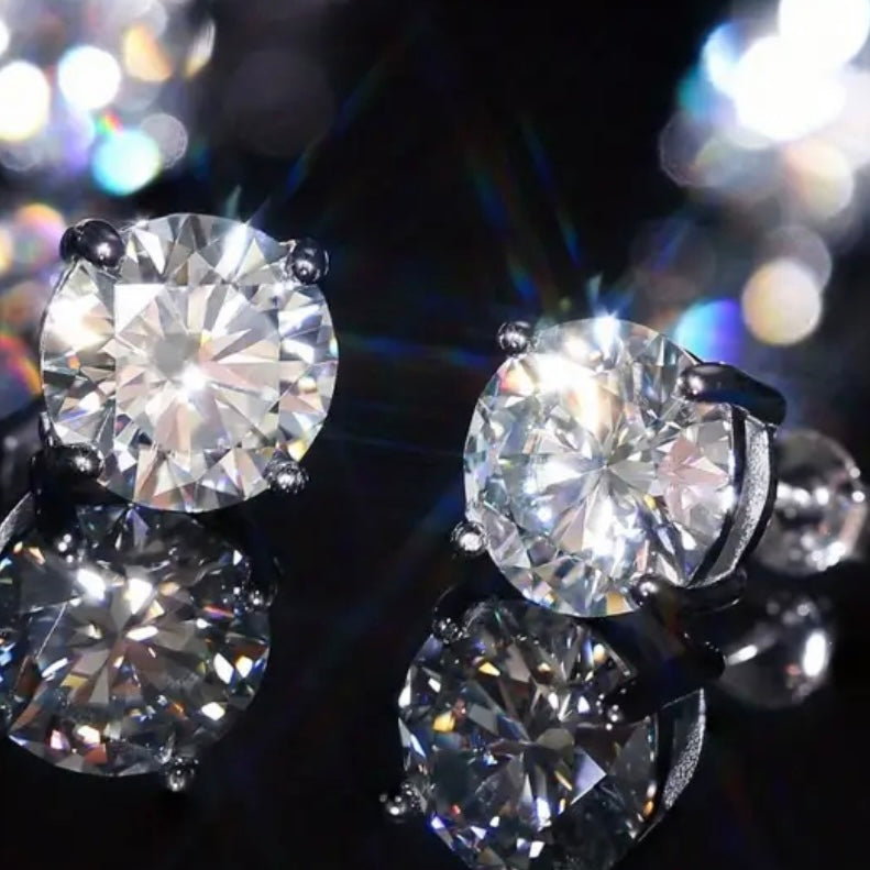 Moissanite Diamond Earrings