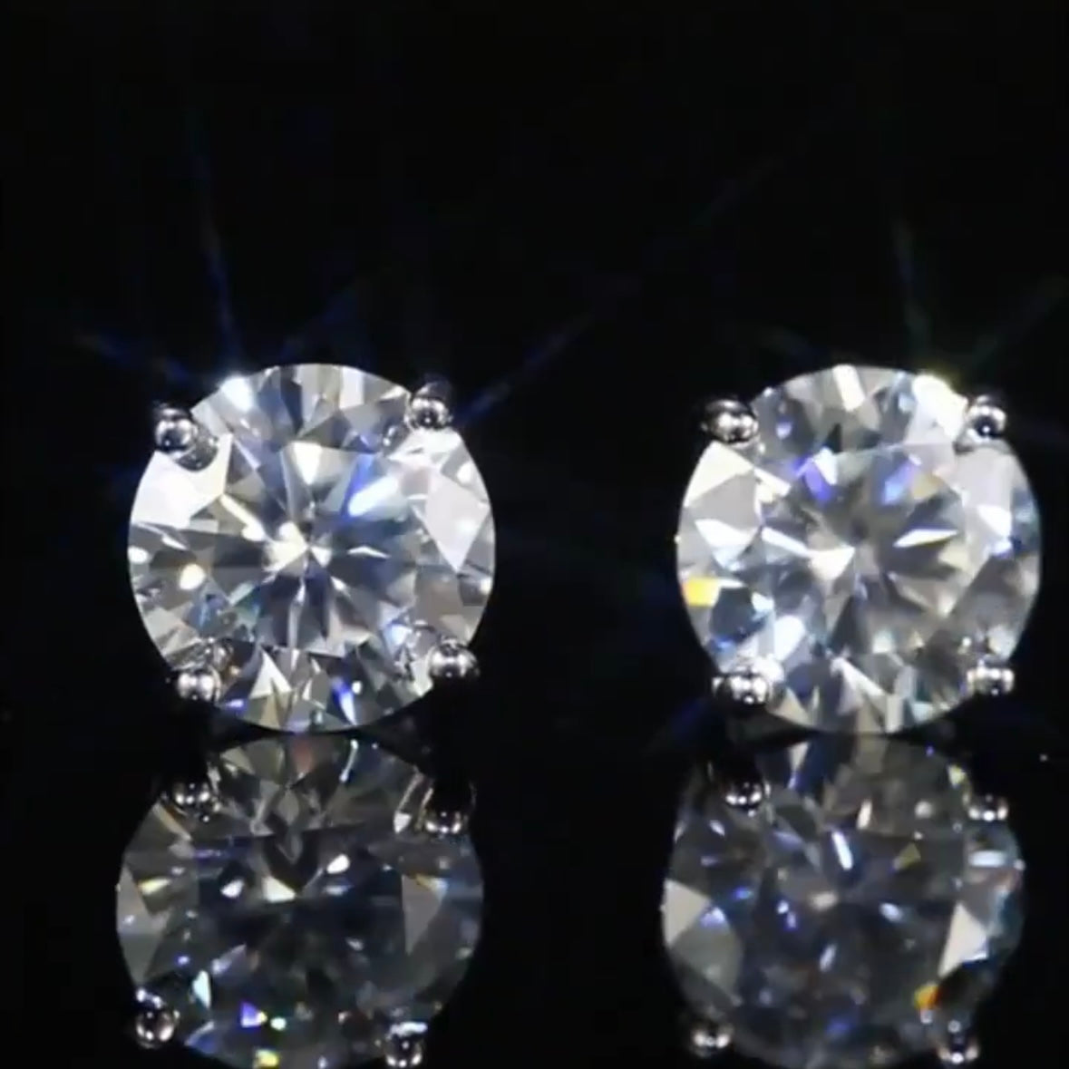 Moissanite Diamond Earrings