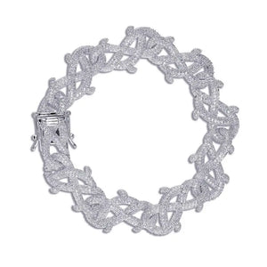 GUCY New Hip Hop Thorn Cuban Chain Necklace Micro Pave CZ Stones All Iced Out  Available Necklaces for Men Gifts