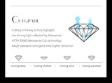Moissanite Diamond 6.5mm 1CT Necklace For Woman Pendant 925 Silver Necklace For Women Chains Party Bridal Fine Jewelry