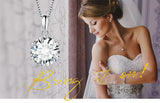 JewelryPalace Moissanite D Color 1ct 1.5ct 2ct 3ct Round 925 Sterling Silver Pendant Necklace for Woman No Chain