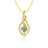 A 925 silver 0.5 carat moissanite classic casual fashion elegant versatile high quality men's and women's pendant necklace
