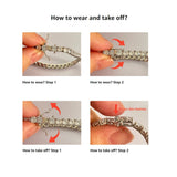 Real Moissanite Tennis Bracelet for Women Men 2.5-6.5mm Lab Diamond Bangle with Certificates 925 Sterling Silver Fine Jewelry