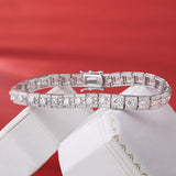 BXINY Luxury Full Moissanite Bracelet S925 Silver Sparkling Diamond for Women Engagement Wedding Fine Jewelry Gift GRA Certified