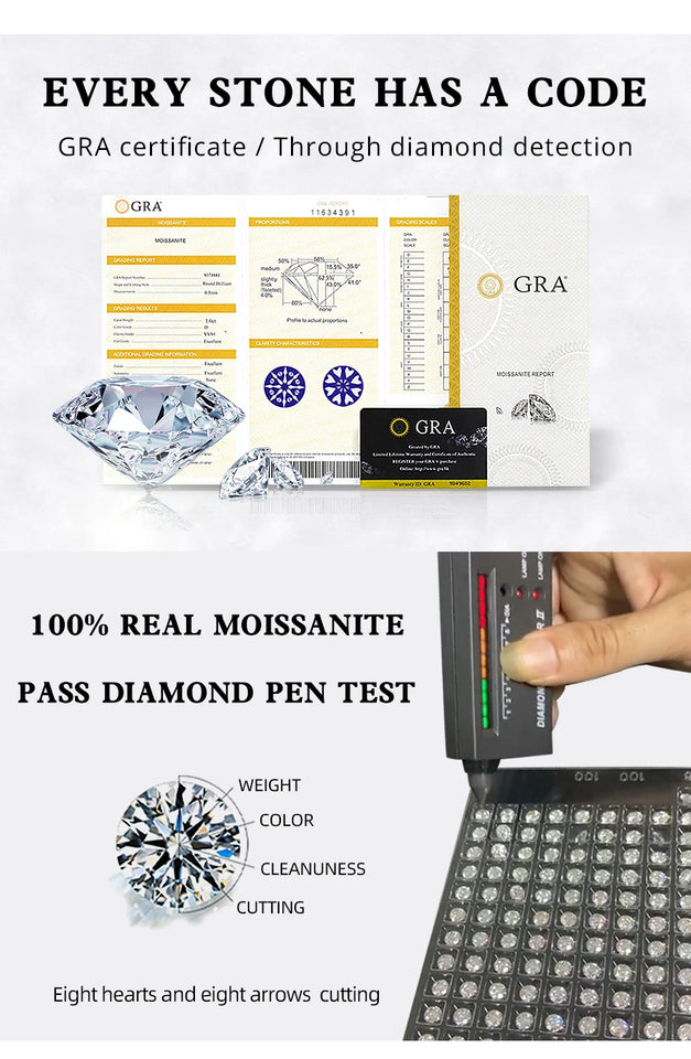 Moissanite Diamond Unusual Square Halo Stud Earrings For Women Certified 925 Sterling Silver Trendy Fine Anniversary Jewelry