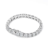 OEVAS 100% 925 Sterling Silver Real 3-5mm Moissanite Bracelet For Women Sparkling Wedding Party Fine Jewelry Valentine's Gifts
