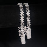 925 Silver Moissanite High-end Diamond Iced Out Chains Bracelet Women's Necklace With GRA Certificate Moissanite Pure Silver ﻿