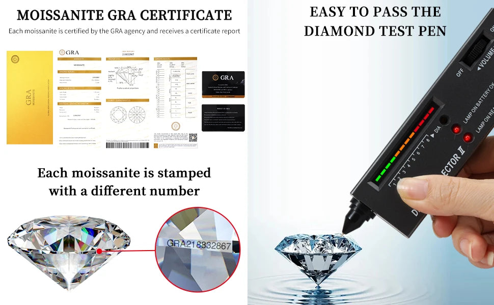 2mm Full Moissanite Bracelets with GRA Certified 100% 925 Sterling Silver Plated 18K Gold Luxury Fine Jewelry Bangle For Women