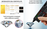 2mm Full Moissanite Bracelets with GRA Certified 100% 925 Sterling Silver Plated 18K Gold Luxury Fine Jewelry Bangle For Women