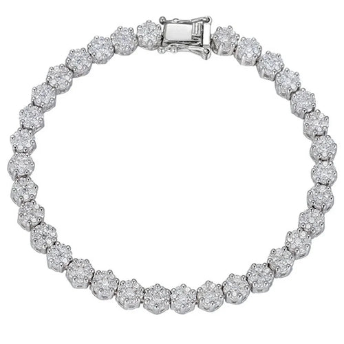 Light Luxury 925 Sterling Silver Crafted Moissanite Gemstone Bracelet for Women's Elegant Jewelry