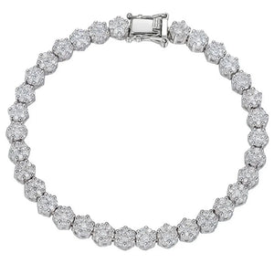 Light Luxury 925 Sterling Silver Crafted Moissanite Gemstone Bracelet for Women's Elegant Jewelry