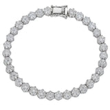 Light Luxury 925 Sterling Silver Crafted Moissanite Gemstone Bracelet for Women's Elegant Jewelry