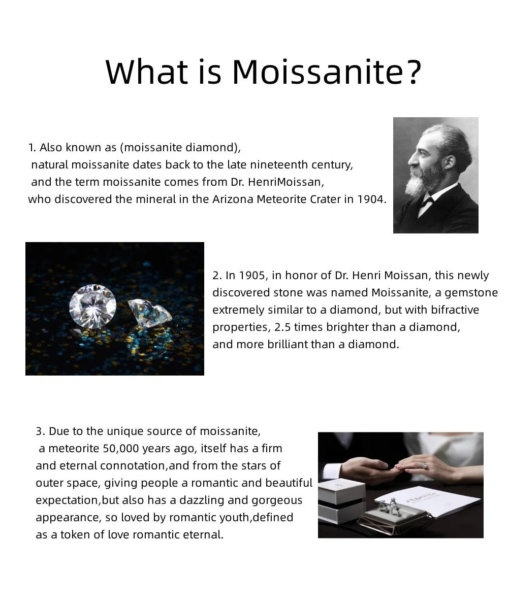 Moissanite Ring for Women Half Eternity Wedding Band Original 925 Sterling Silver 0.7ct D Color VVS1 Lab Diamond Fine Jewelry