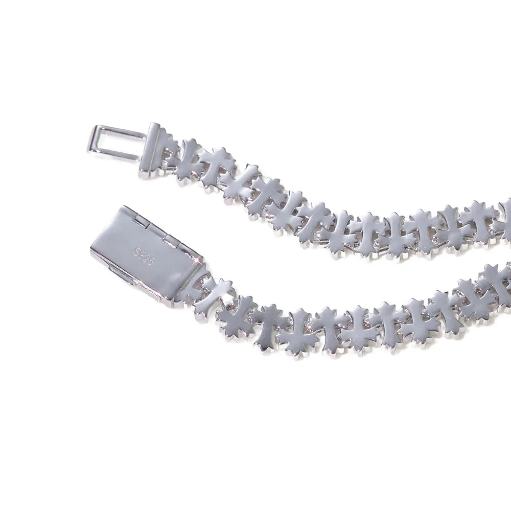 925 Silver Moissanite High-end Diamond Iced Out Chains Bracelet Women's Necklace With GRA Certificate Moissanite Pure Silver ﻿