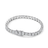 OEVAS 100% 925 Sterling Silver Real 3-5mm Moissanite Bracelet For Women Sparkling Wedding Party Fine Jewelry Valentine's Gifts