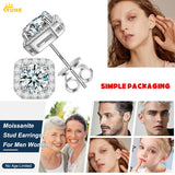 TUHE Unisex GRA Certified Moissanite Earrings 925 Silver Fine Jewelry Moissanite Earring For Women Jewelry Gift