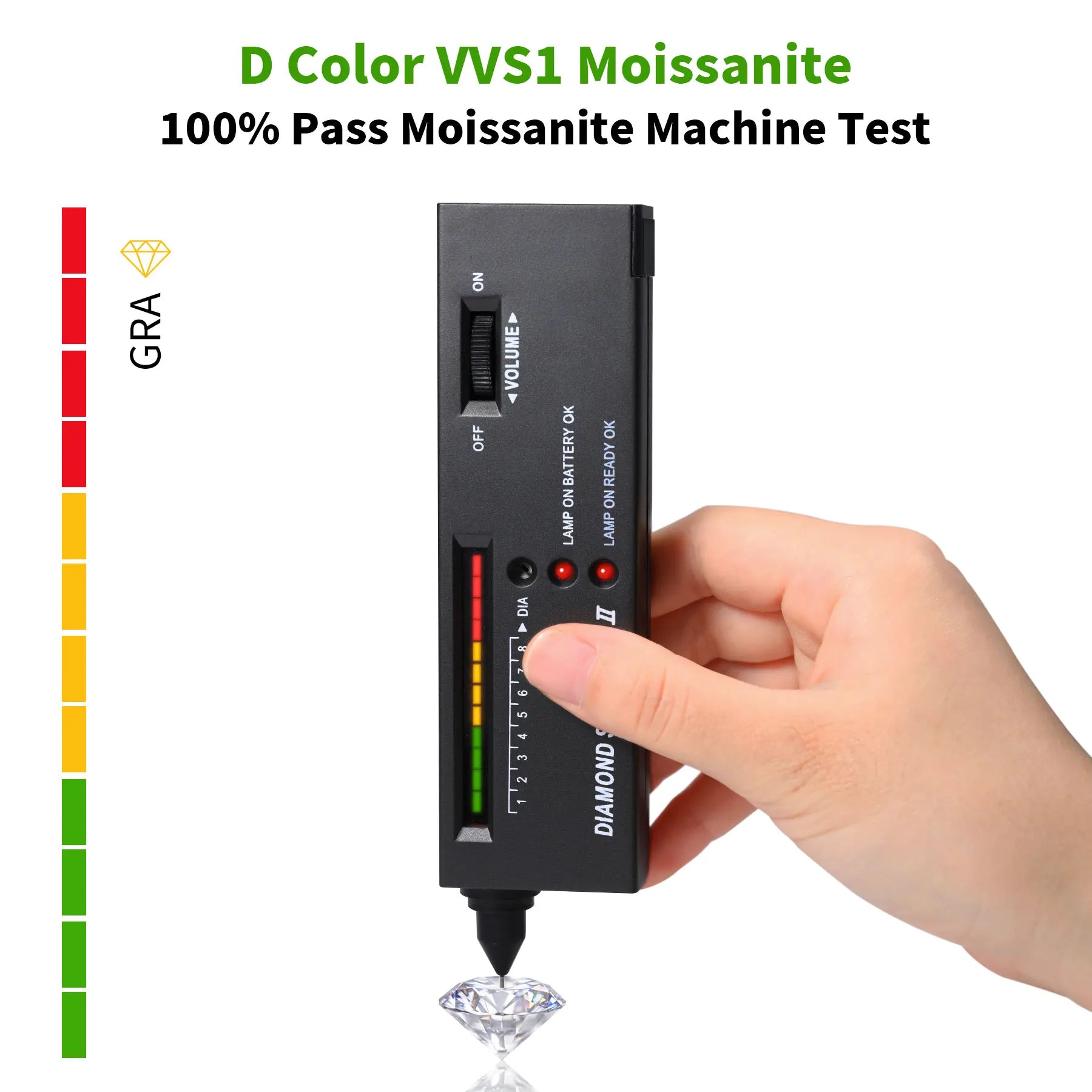 Moissanite Ring for Women Half Eternity Wedding Band Original 925 Sterling Silver 0.7ct D Color VVS1 Lab Diamond Fine Jewelry