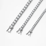 OEVAS 100% 925 Sterling Silver Real 3-5mm Moissanite Bracelet For Women Sparkling Wedding Party Fine Jewelry Valentine's Gifts