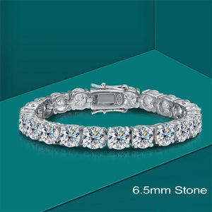 Real Moissanite Tennis Bracelet for Women Men 2.5-6.5mm Lab Diamond Bangle with Certificates 925 Sterling Silver Fine Jewelry