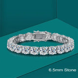 Real Moissanite Tennis Bracelet for Women Men 2.5-6.5mm Lab Diamond Bangle with Certificates 925 Sterling Silver Fine Jewelry