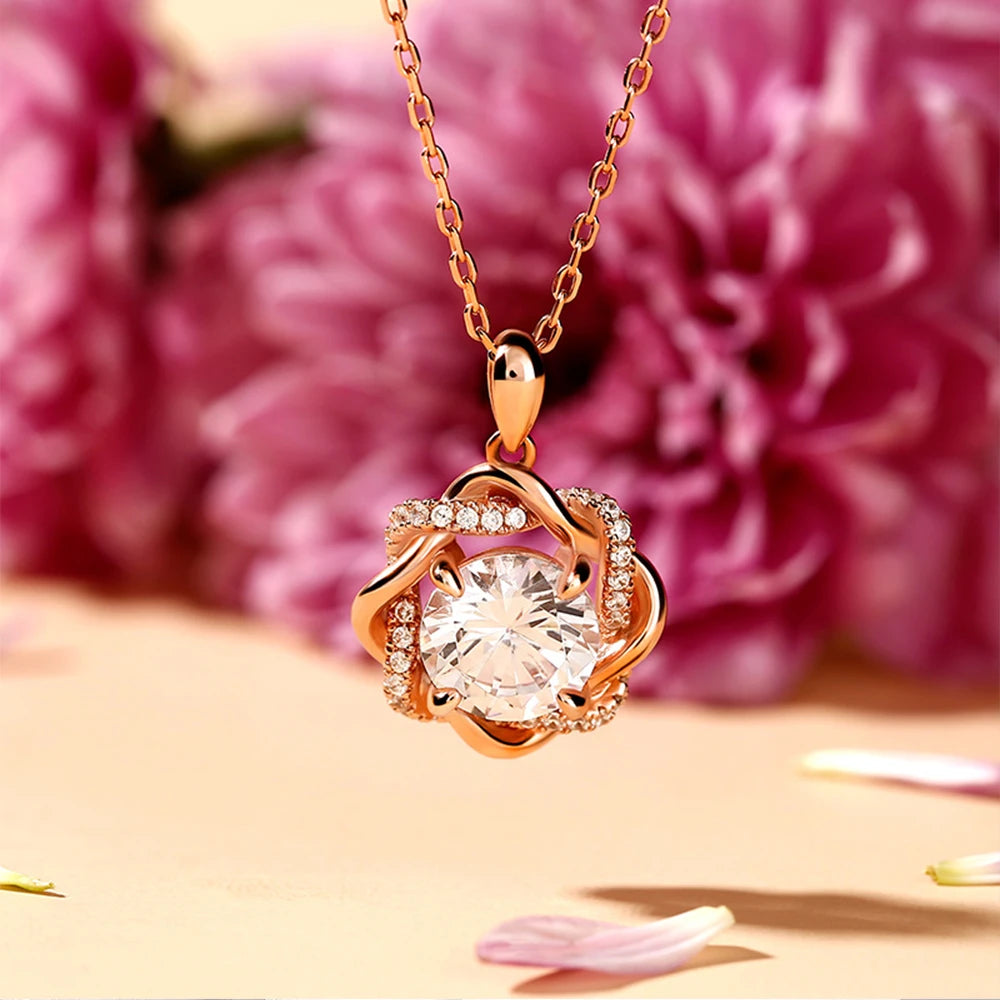 Original Moissanite Diamond Jewelry Sets for Women with Certificate Necklace Earrings Bangle Sets 925 Silver Wedding Luxury Gift