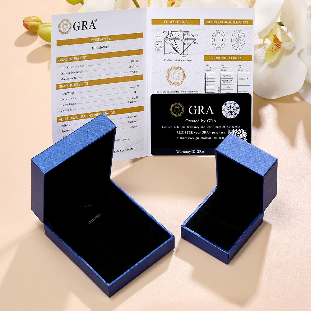 Moissanite Ring for Women Half Eternity Wedding Band Original 925 Sterling Silver 0.7ct D Color VVS1 Lab Diamond Fine Jewelry