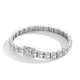 BXINY Luxury Full Moissanite Bracelet S925 Silver Sparkling Diamond for Women Engagement Wedding Fine Jewelry Gift GRA Certified