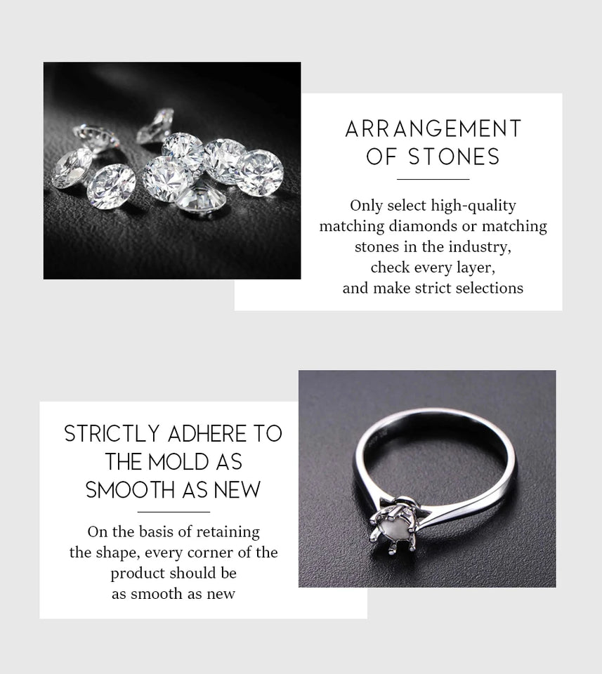 CHARMING Luxury 3.2 CT Sparkling S925 Silver Moissanite Diamond Ring for Women Engagement Wedding Fine Jewelry Anniversary Gift