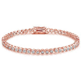 2mm Moissanite Tennis Bracelet for Woman Men 925 Sterling Silver Plated 18k Gold Hip Hop Chain Round Bubble Diamond Bracelets