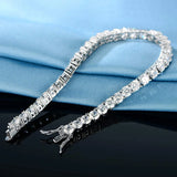 Real Moissanite Tennis Bracelet for Women Men 2.5-6.5mm Lab Diamond Bangle with Certificates 925 Sterling Silver Fine Jewelry
