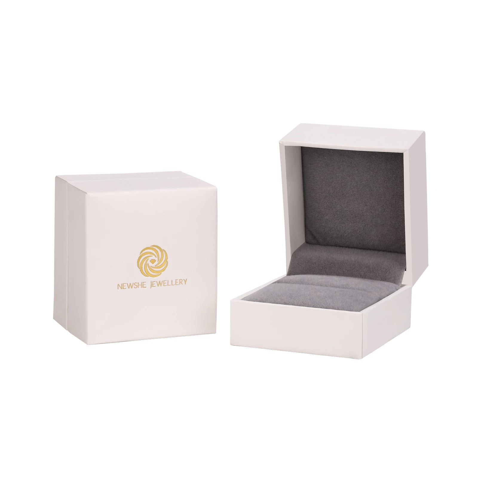 Newshe 2 Pieces Classic Wedding Rings Set for Women 7*7mm Princess Cut AAAAA Zircon 925 Sterling Silver Engagement Ring Jewelry