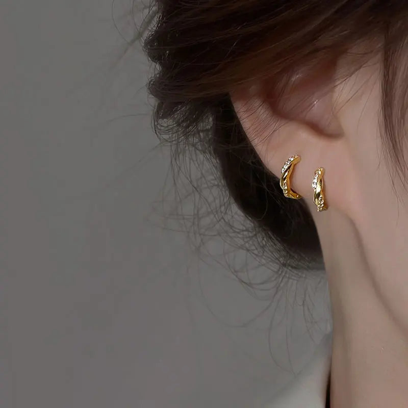 KNOBSPIN GRA Certified Moissanite Hoop Earrings for Women s925 Sterling Silver Plated 18k White Gold Wedding Huggie Earrings