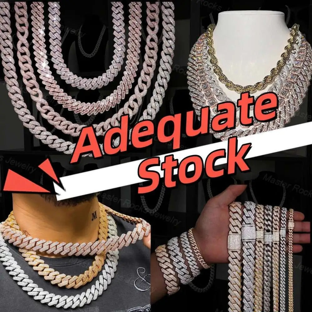 Hiphop Cuban Chain Necklace For Men Women Iced
